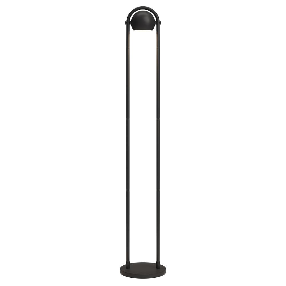 Delgado 64" Tall Floor Lamp with Metal Shade in Blackened Bronze. Picture 3