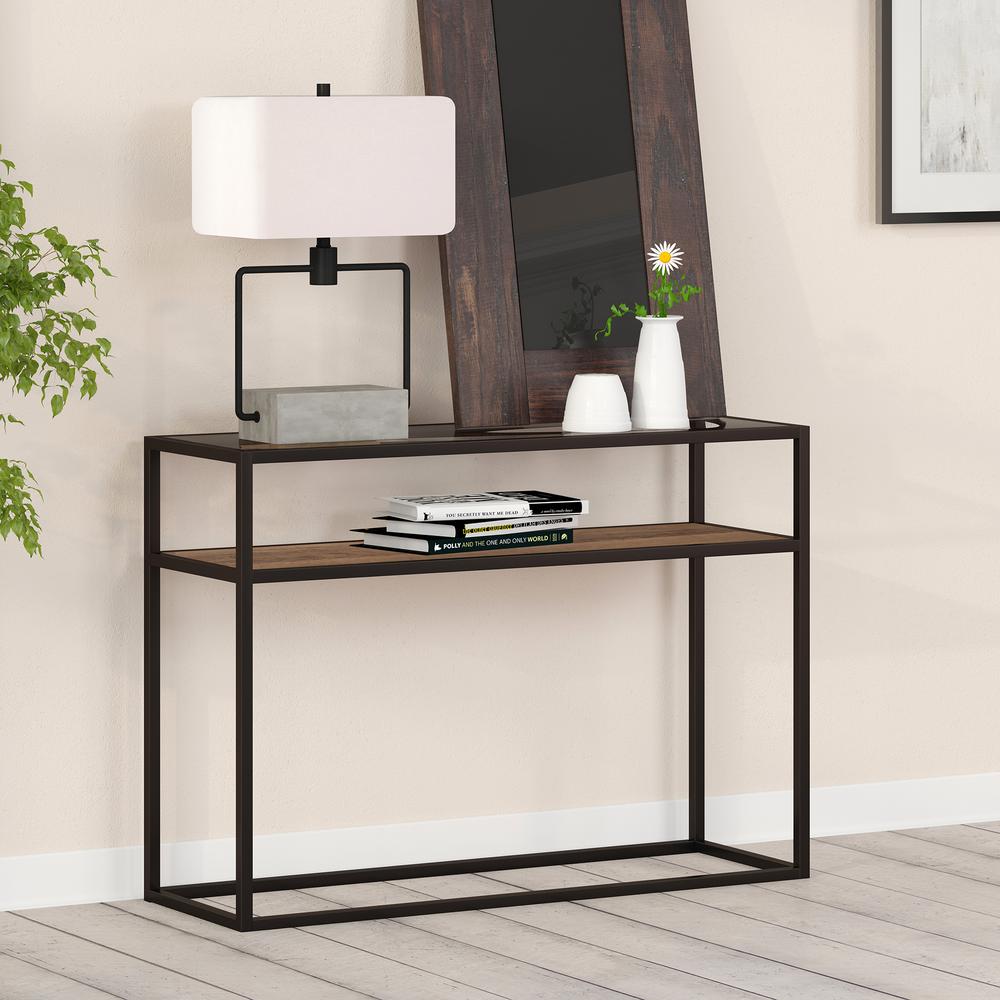 Addison 42'' Wide Rectangular Console Table in Blackened Bronze. Picture 2