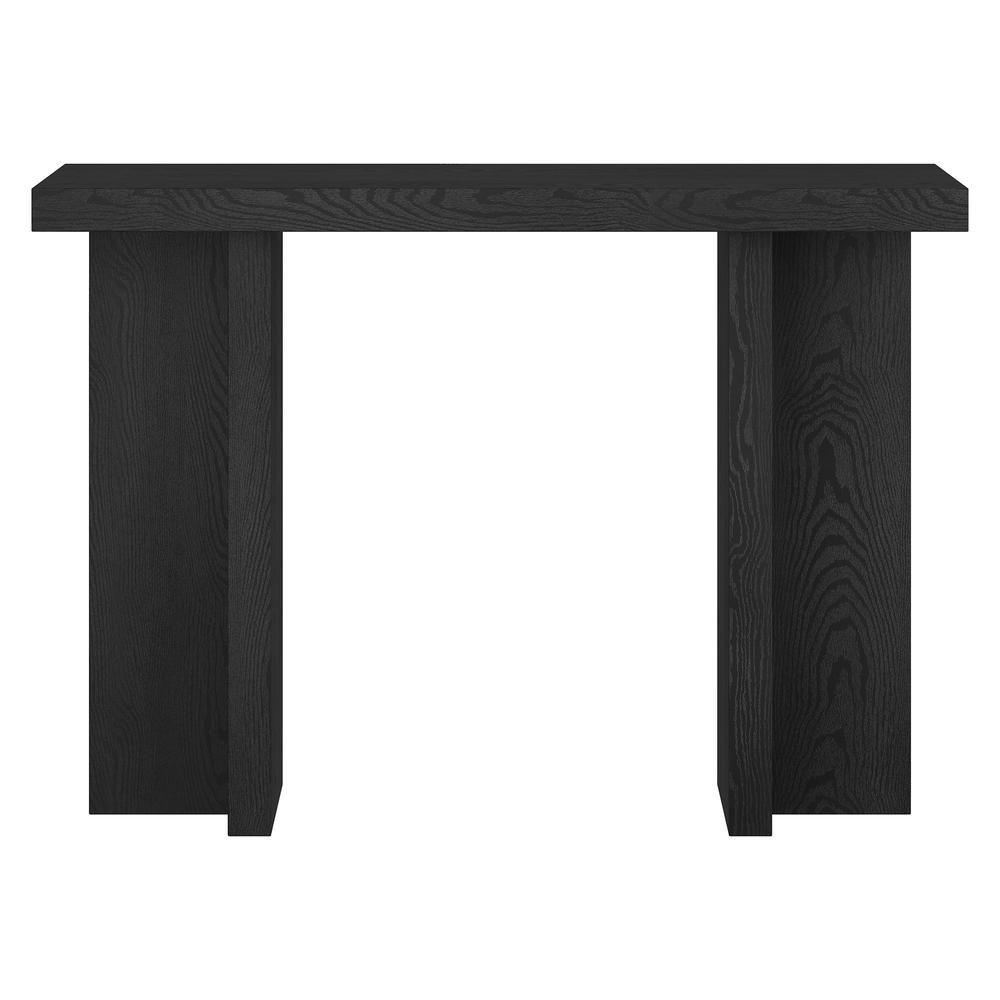 Dimitra 42" Wide Rectangular Console Table in Black Grain. Picture 2