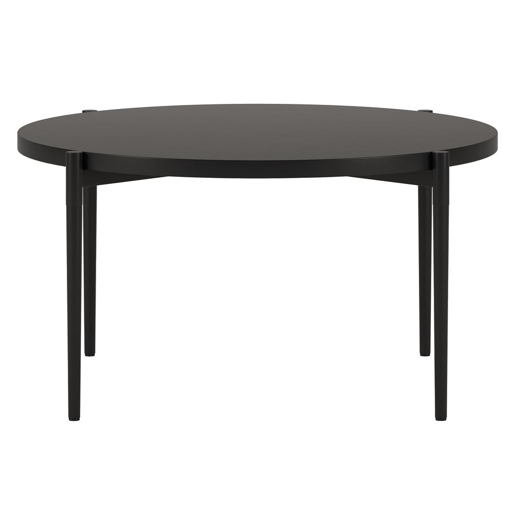 Wayne Round Coffee Table in Blackened Bronze. Picture 2