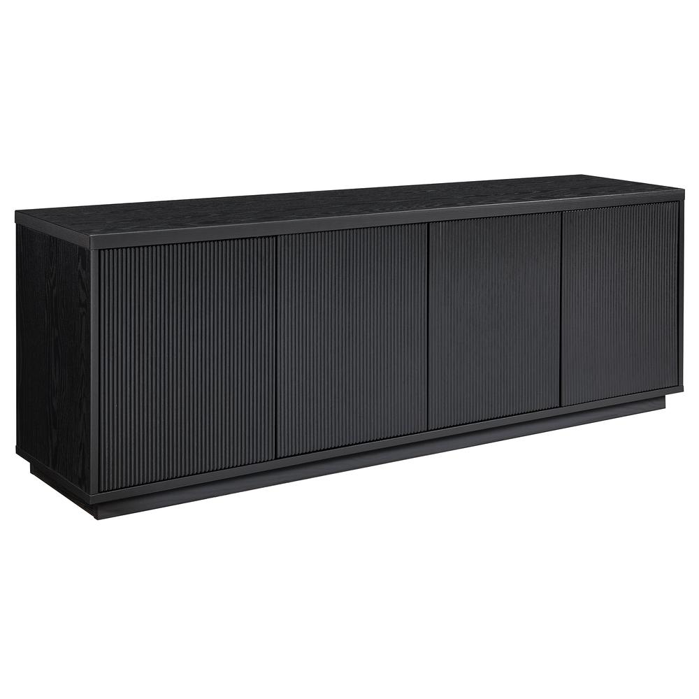 Hanson Rectangular TV Stand for TV's up to 75" in Black Grain. The main picture.
