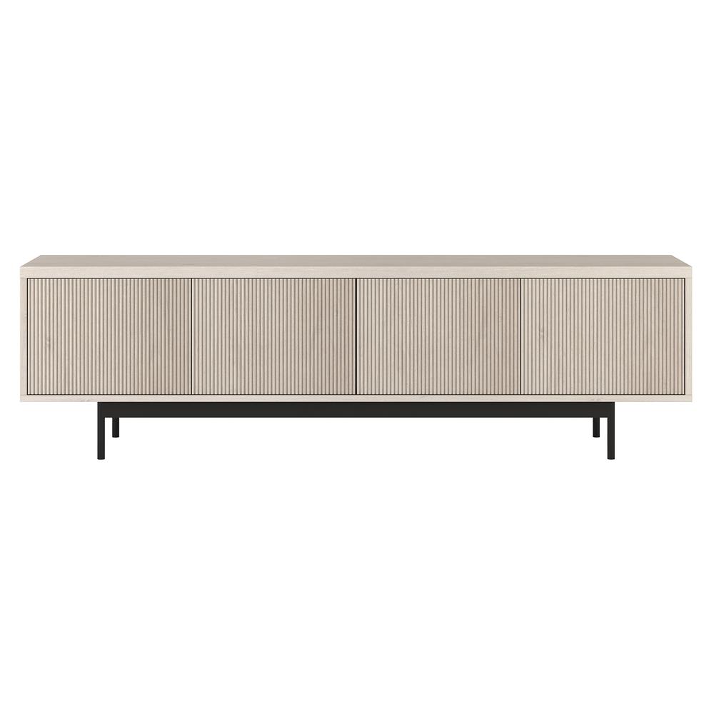 Whitman Rectangular TV Stand for TV's up to 75" in Alder White. Picture 3