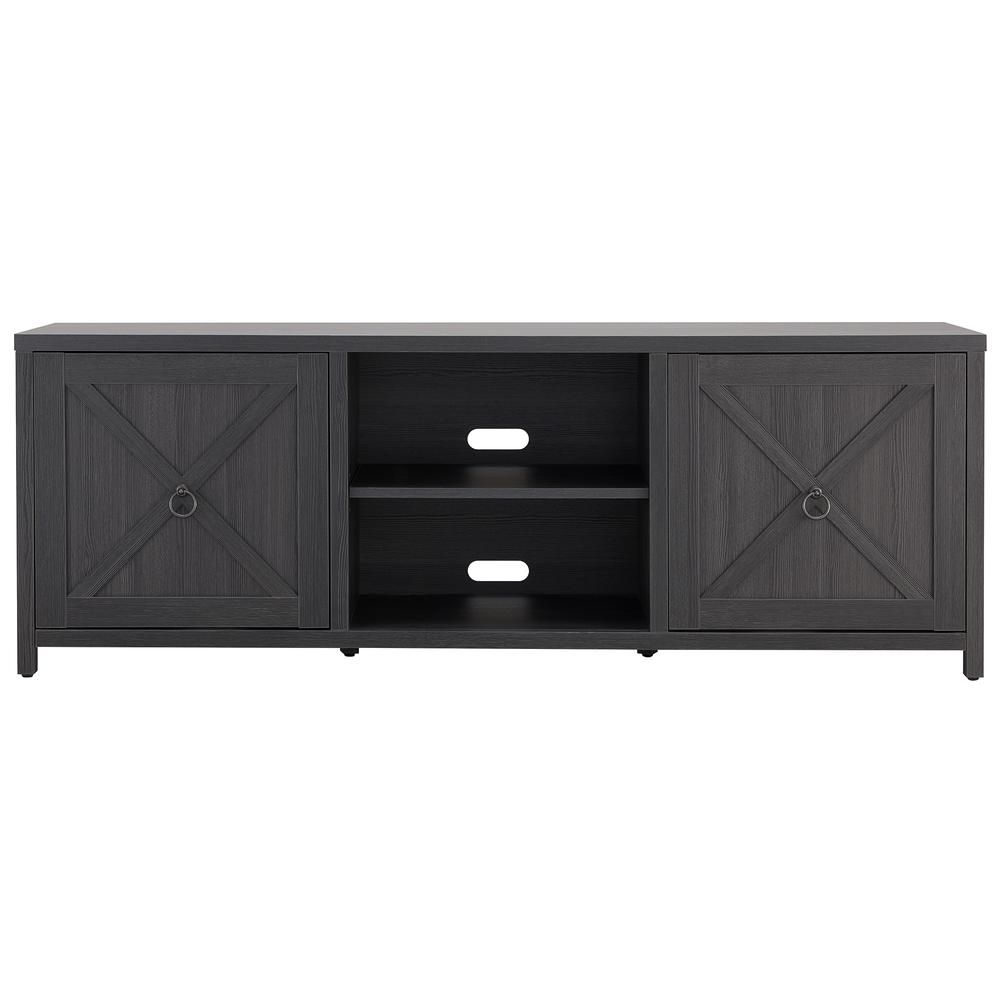 Granger Rectangular TV Stand for TV's up to 80" in Charcoal Gray. Picture 3