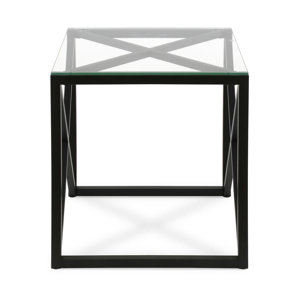 Dixon 20'' Wide Square Side Table in Blackened Bronze. Picture 3