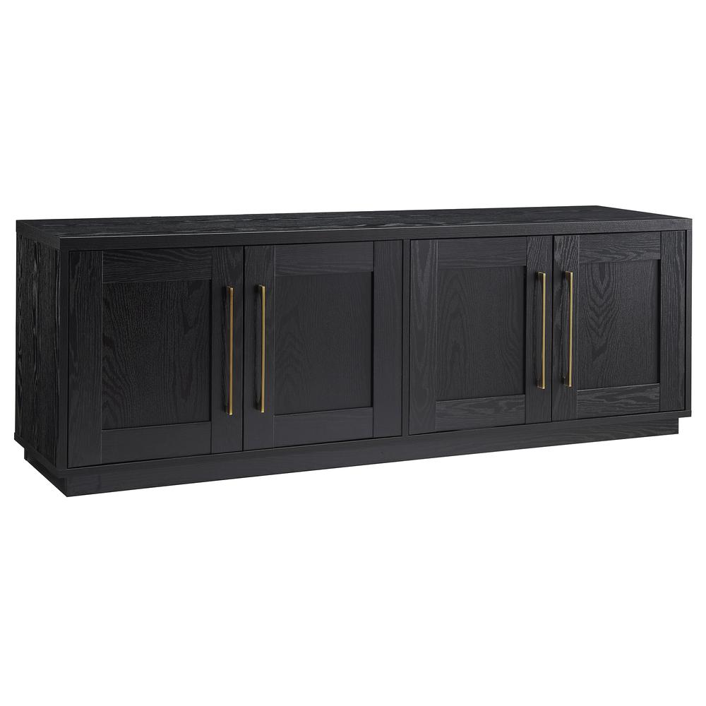 Tillman Rectangular TV Stand for TV's up to 80" in Black Grain. Picture 1