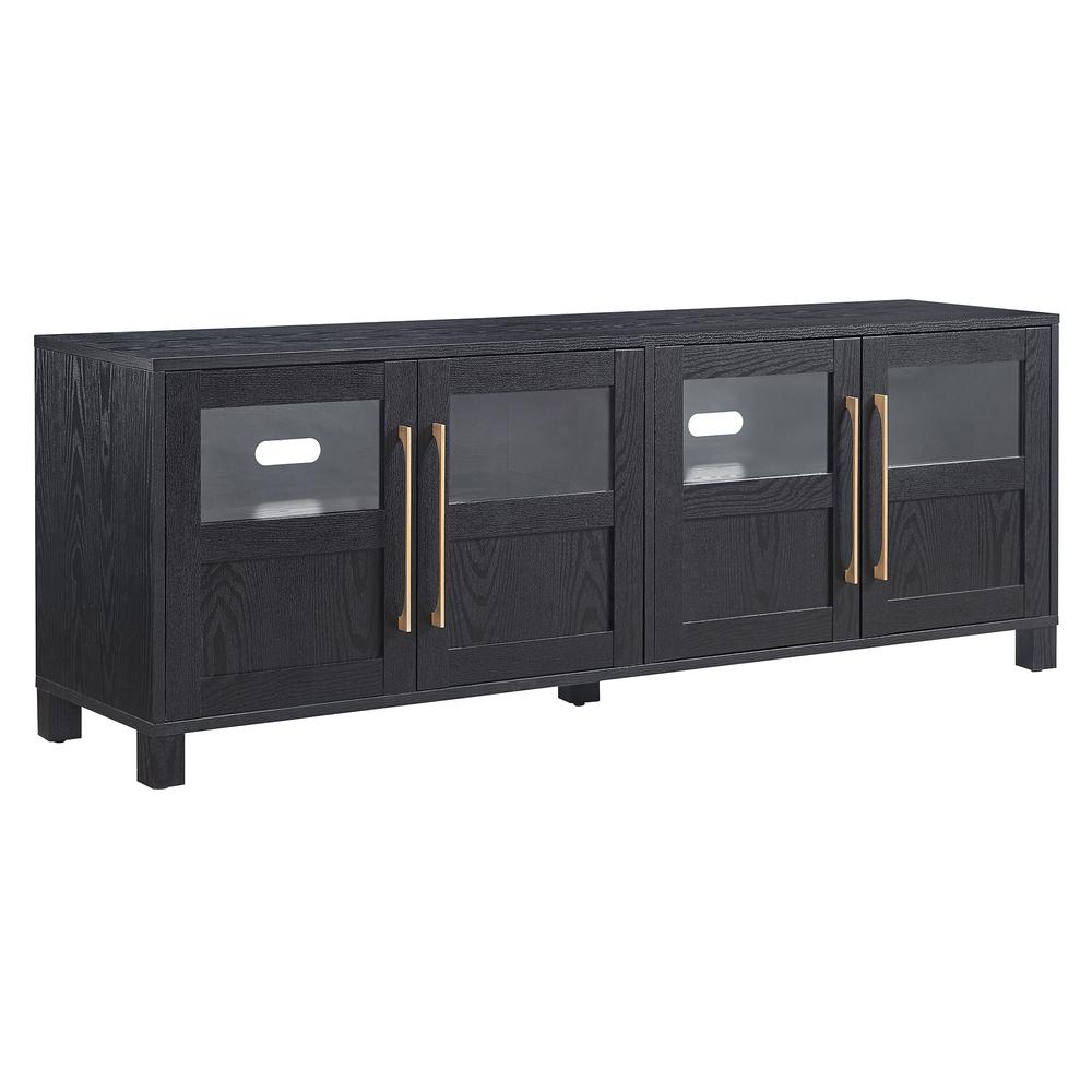 Holbrook Rectangular TV Stand for TV's up to 75" in Black Grain. Picture 1
