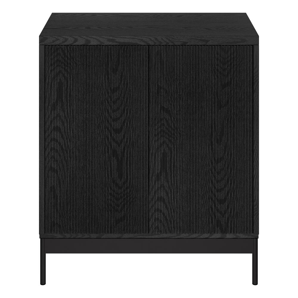 Whitman 28" Wide Rectangular Accent Cabinet in Black Grain. Picture 1