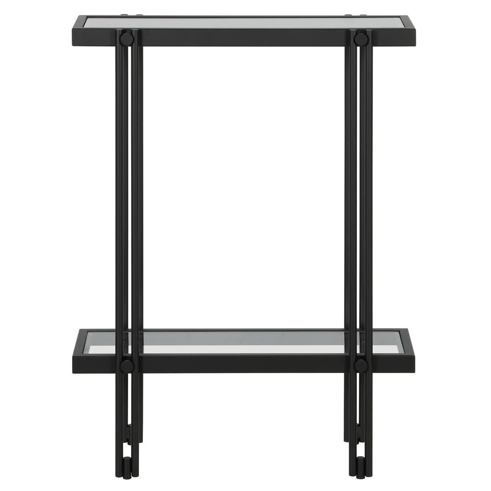 Inez 22'' Wide Rectangular Console Table in Blackened Bronze. Picture 3