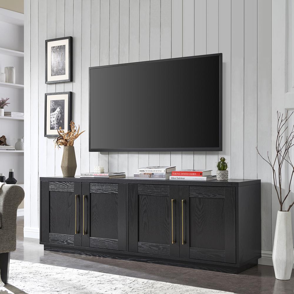 Tillman Rectangular TV Stand for TV's up to 80" in Black Grain. Picture 2