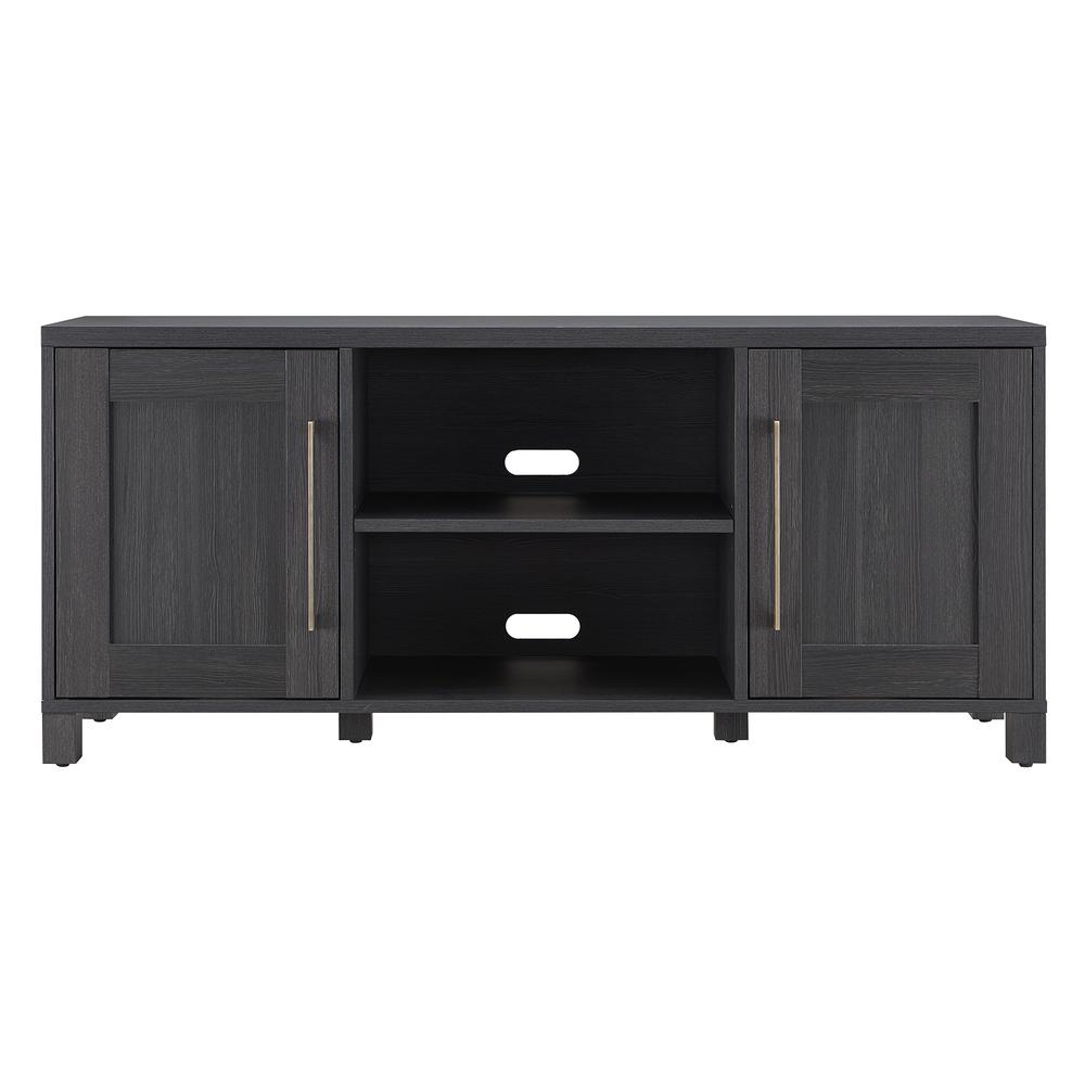 Chabot Rectangular TV Stand for TV's up to 65" in Charcoal Gray. Picture 3