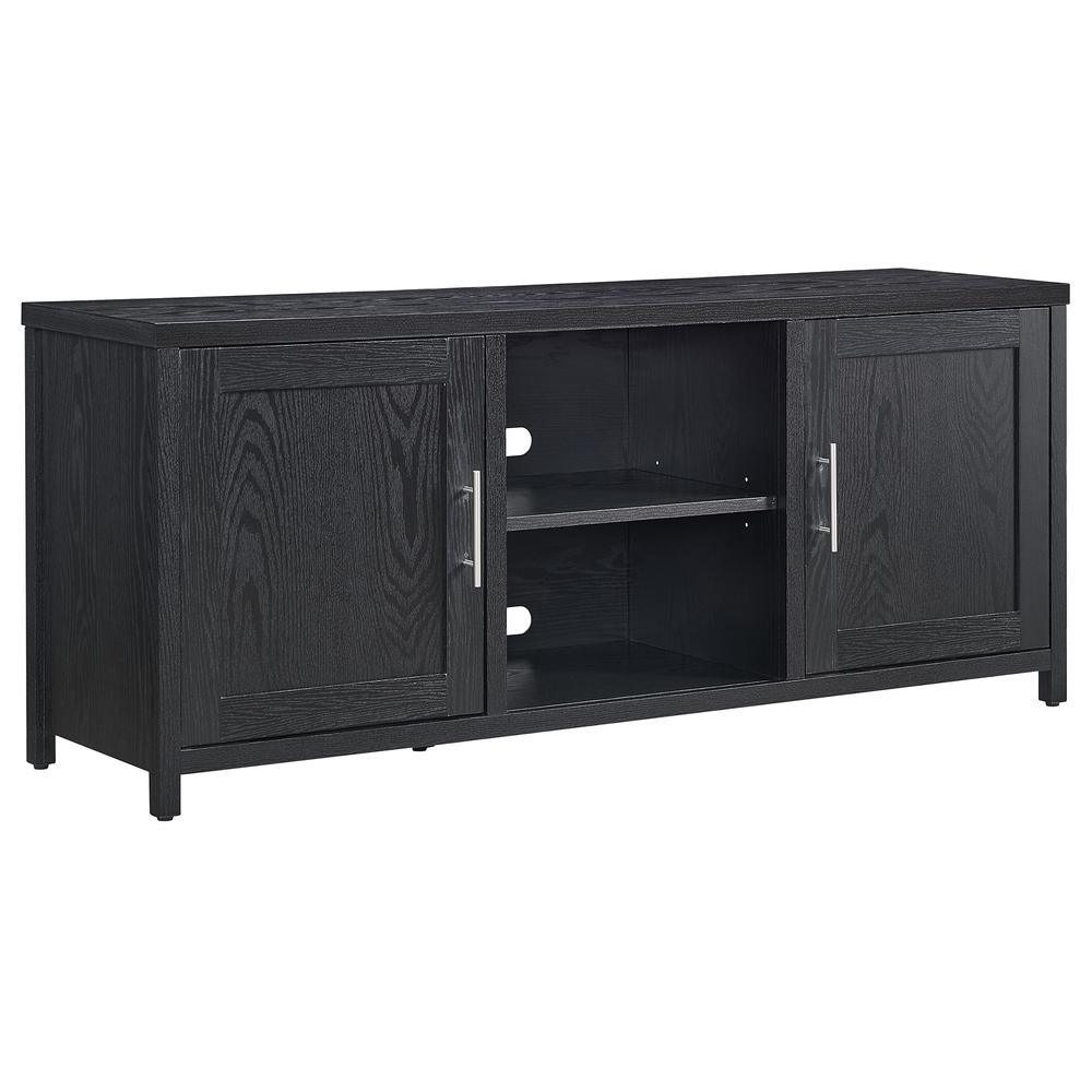 Strahm Rectangular TV Stand for TV's up to 65" in Black Grain. Picture 1