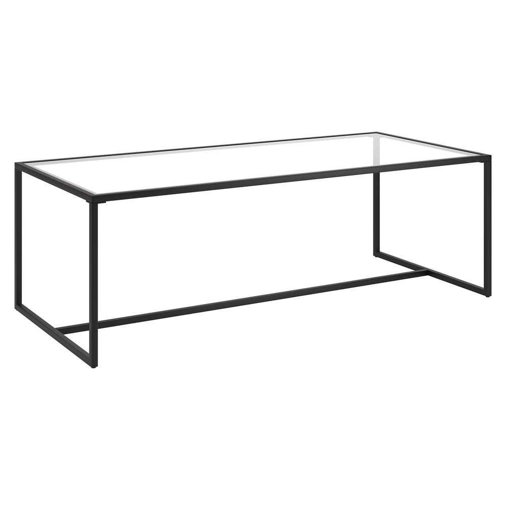 Pico 47.25" Wide Rectangular Coffee Table in Blackened Bronze. Picture 1