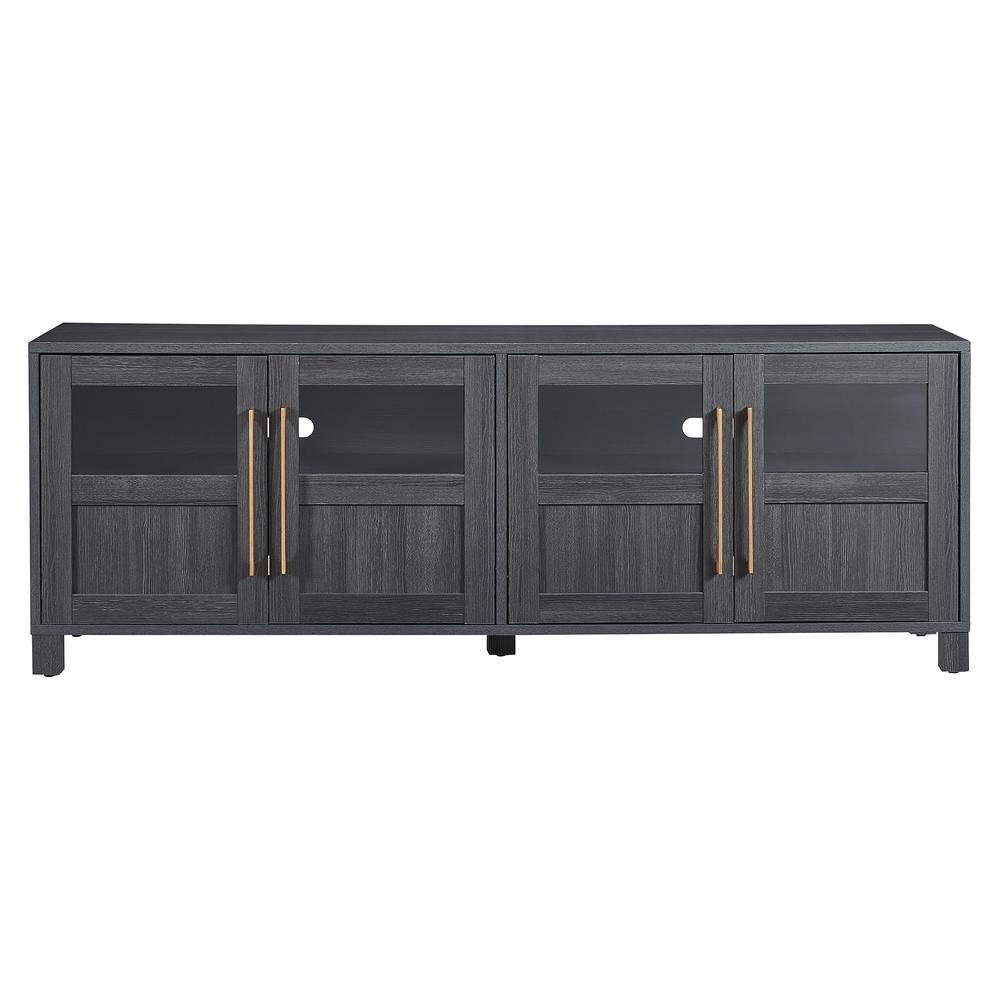 Holbrook Rectangular TV Stand for TV's up to 75" in Charcoal Gray. Picture 3