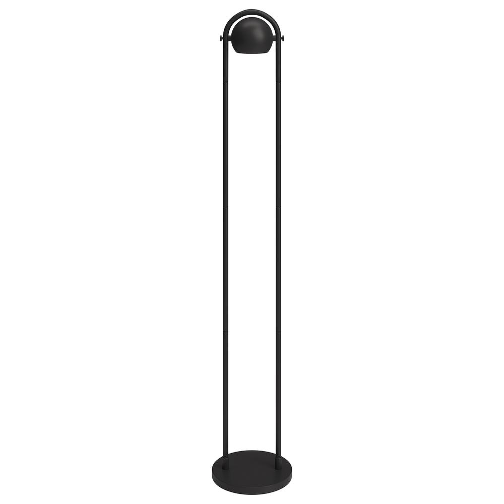 Delgado 64" Tall Floor Lamp with Metal Shade in Blackened Bronze. Picture 1