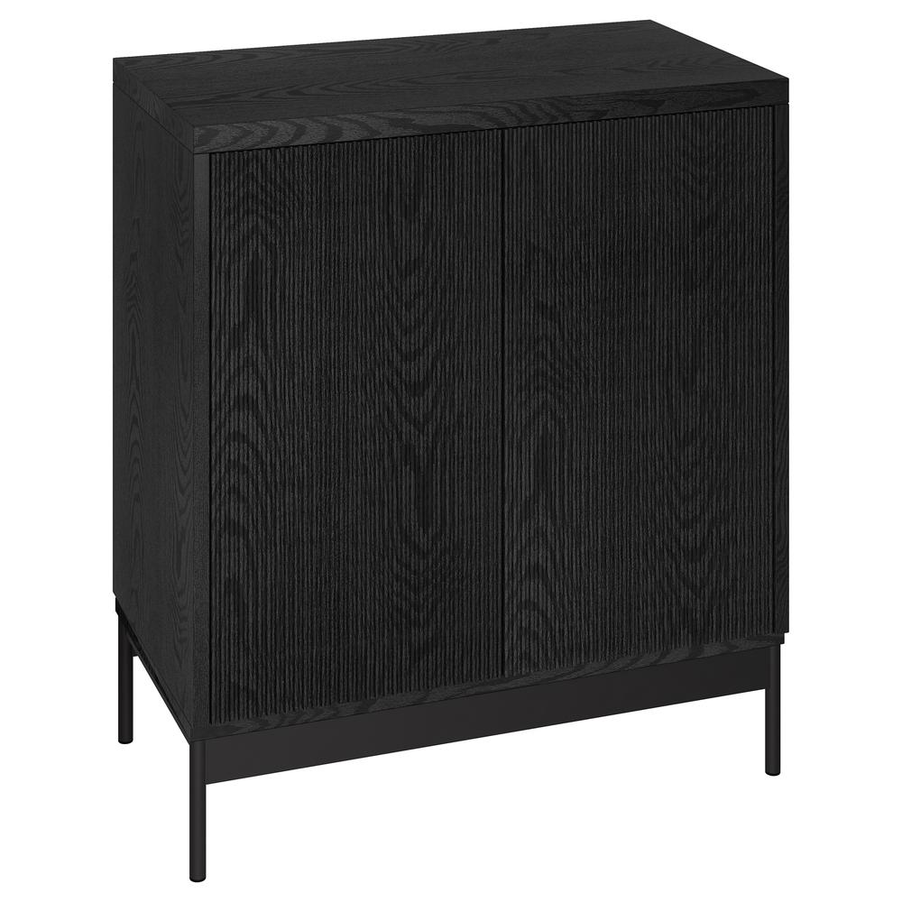 Whitman 28" Wide Rectangular Accent Cabinet in Black Grain. Picture 2