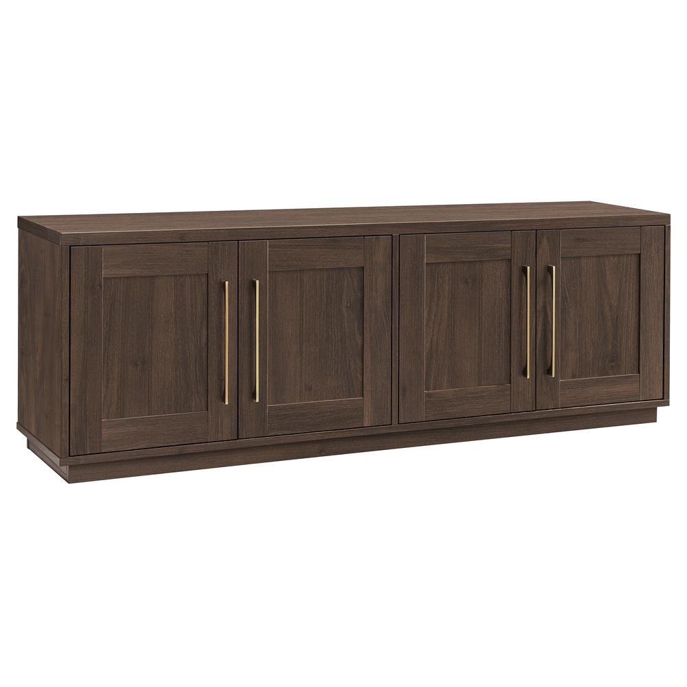 Tillman Rectangular TV Stand for TV's up to 80" in Alder Brown. Picture 1