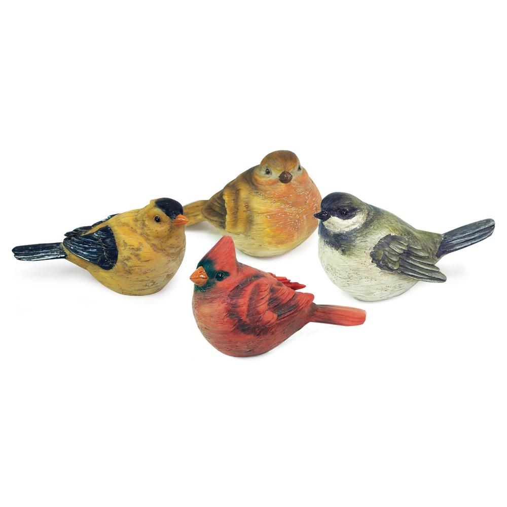 Bird Decoration (Set of 12) 4"L Polyresin. Picture 1
