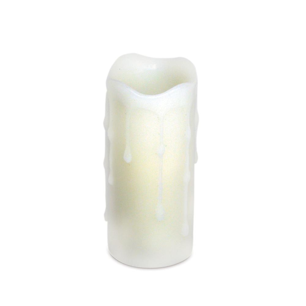 LED Dripping Wax Pillar Candles (Set of 6). Picture 1