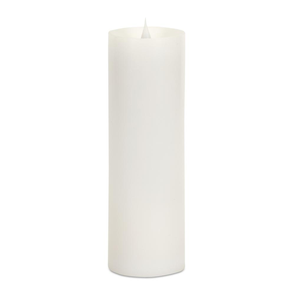 Simplux LED Pillar Candle w/Moving Flame (Set of 2)  3"D x 9"H. Picture 1