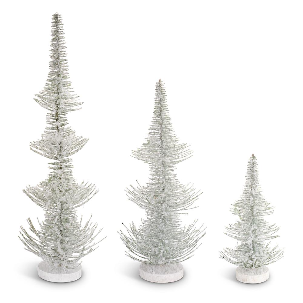 Frosted Pine Trees (Set of 3) 12"-24.5"H , 60304DS. The main picture.