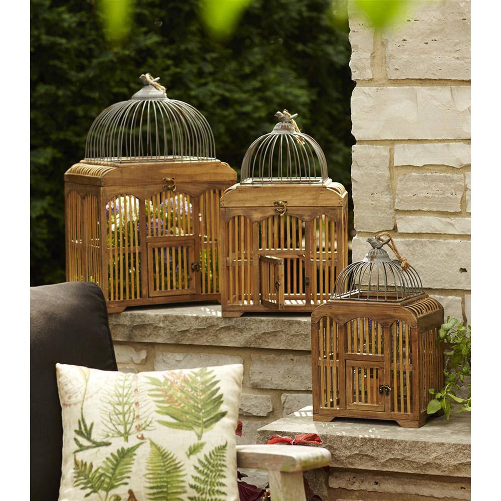Decorative Birdcages (Set of 3) 17.75"H, 21.75"H, 25.25"H , 66394DS. The main picture.