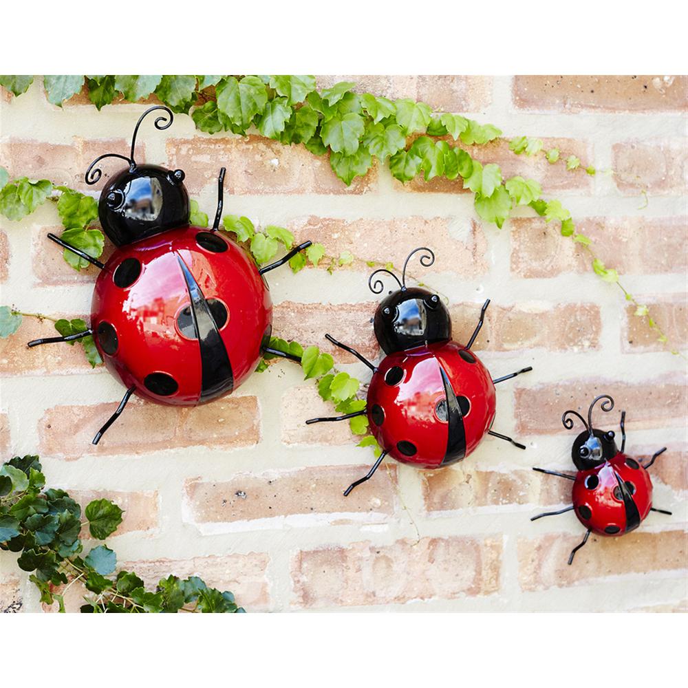 Wall Mountable Ladybugs (Set of 6) 3.75"H, 3"H, 2.25"H. Picture 1