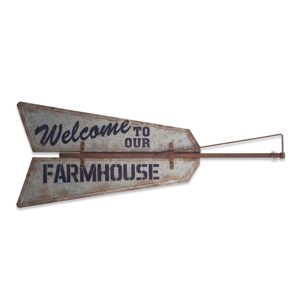 Welcome to our Farmhouse Wall Plaque 48"x19.5"H , 70699DS. Picture 1