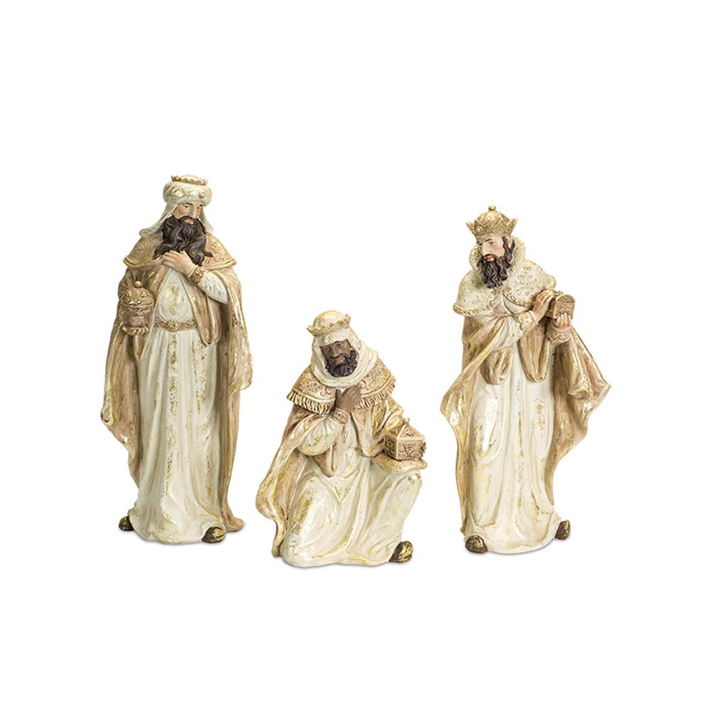 Wisemen (Set of 3) 13"H - 19"H Resin. Picture 1