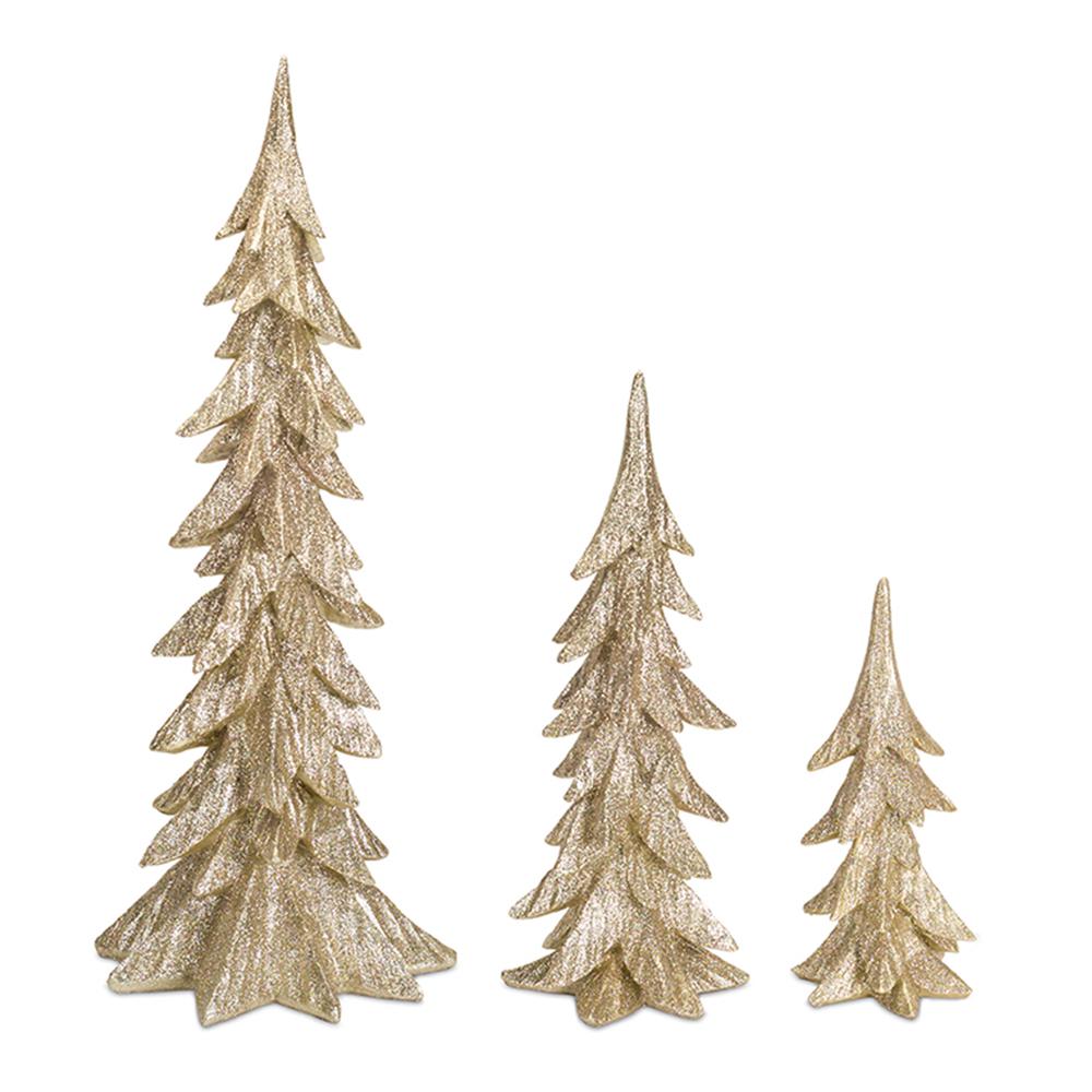Trees (Set of 3) 12.5"H, 18"H, 25.5"H Resin. Picture 1