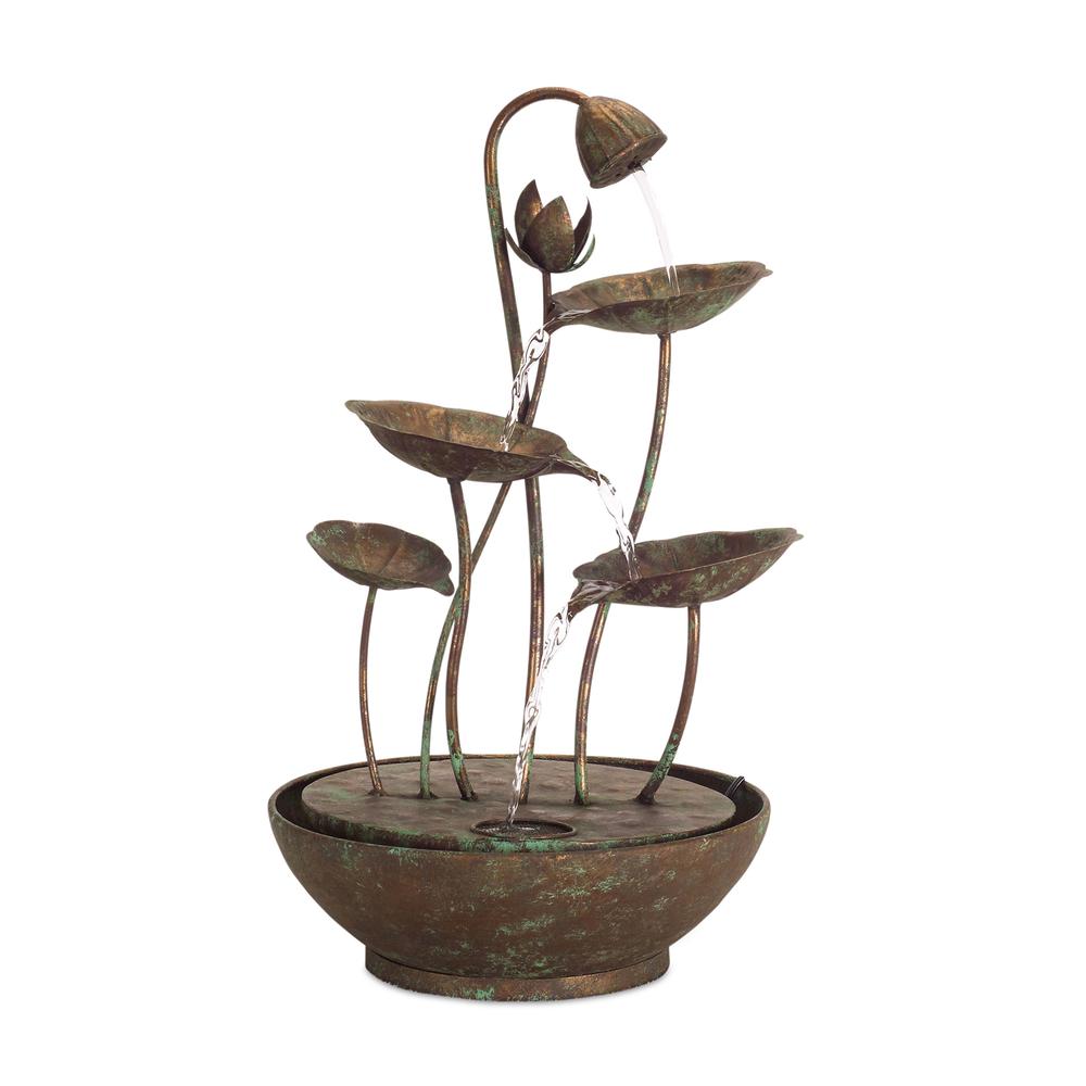 Lotus Leaf Fountain 19.5"H , 74250DS. The main picture.