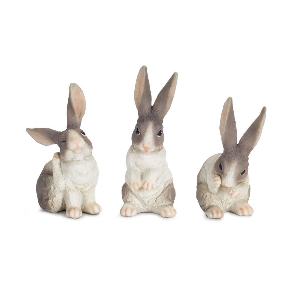 Rabbit (Set of 6) 6.5"H Resin. Picture 1