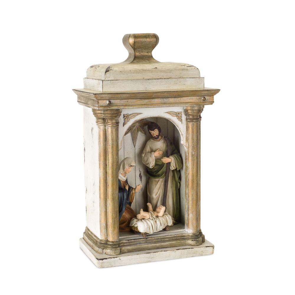 Holy Family in Arch 15"H Resin. Picture 1