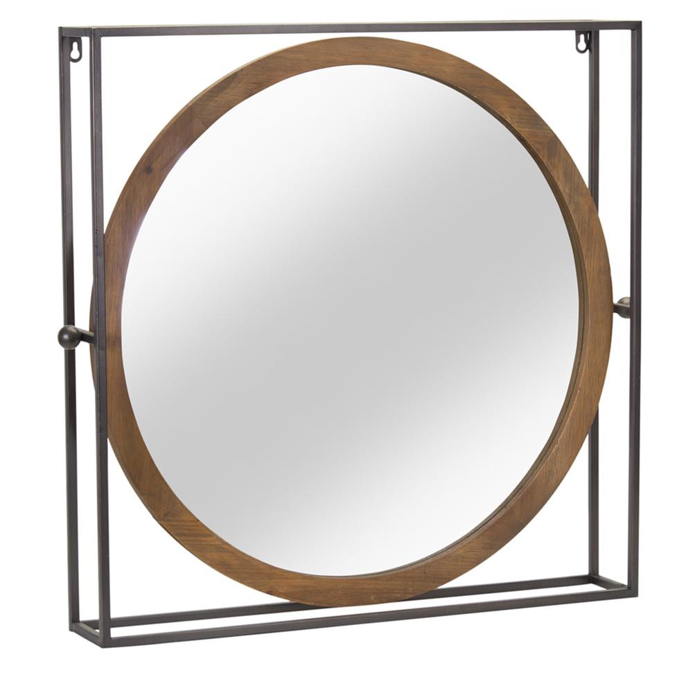 Mirror 24.5" x 24.5"H Mirror/Iron. Picture 1