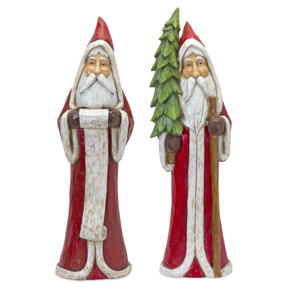 Santa (Set of 2) 37.5"H , 80000DS. The main picture.
