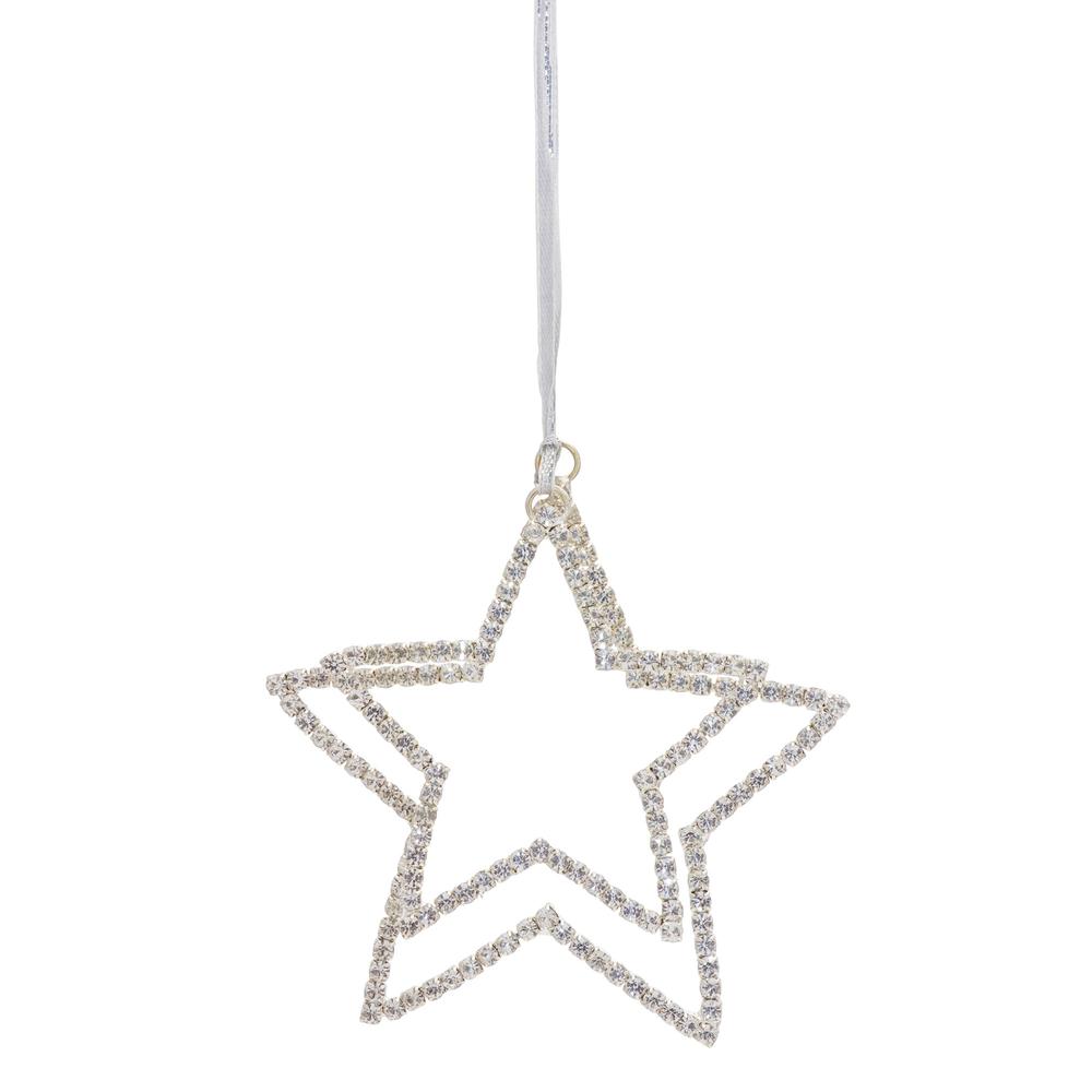 Jewel Double Star 4"H (Set of 6) , 80159DS. Picture 1