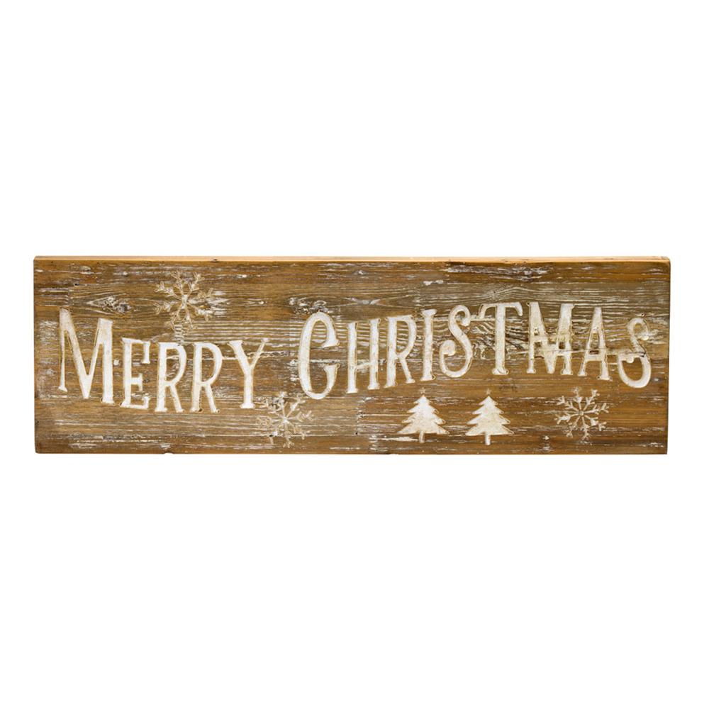 Merry Christmas Sign 31.5"L x 9.75"H Wood. Picture 1