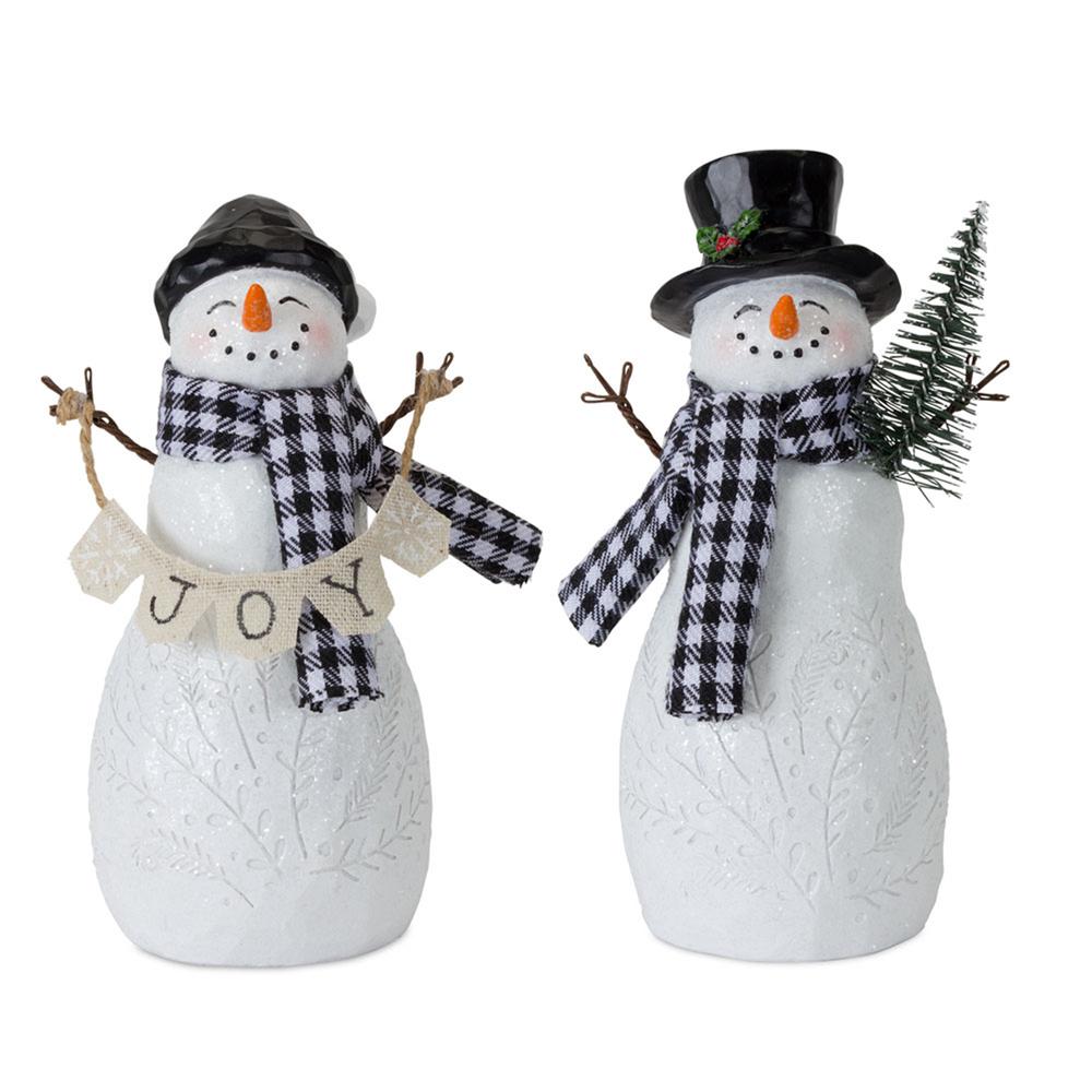 Snowman (Set of 4) 6"H Resin. Picture 1