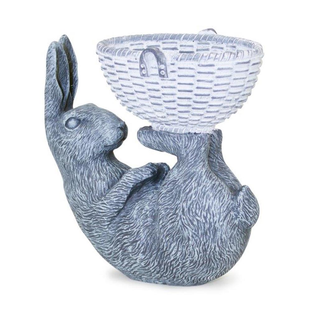 Laying Rabbit wBasket 7"L x 7"H , 82263DS. The main picture.