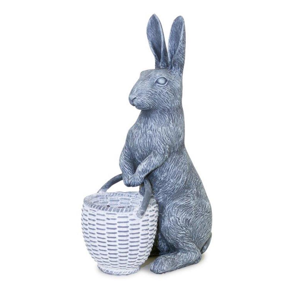Standing Rabbit with Basket 6.75"L x 10.5"H , 82264DS. The main picture.