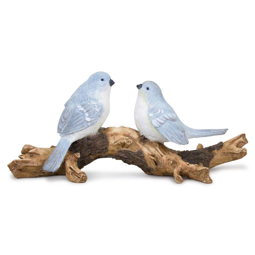 Birds on Branch 9.5"L x 4"H Resin. Picture 1
