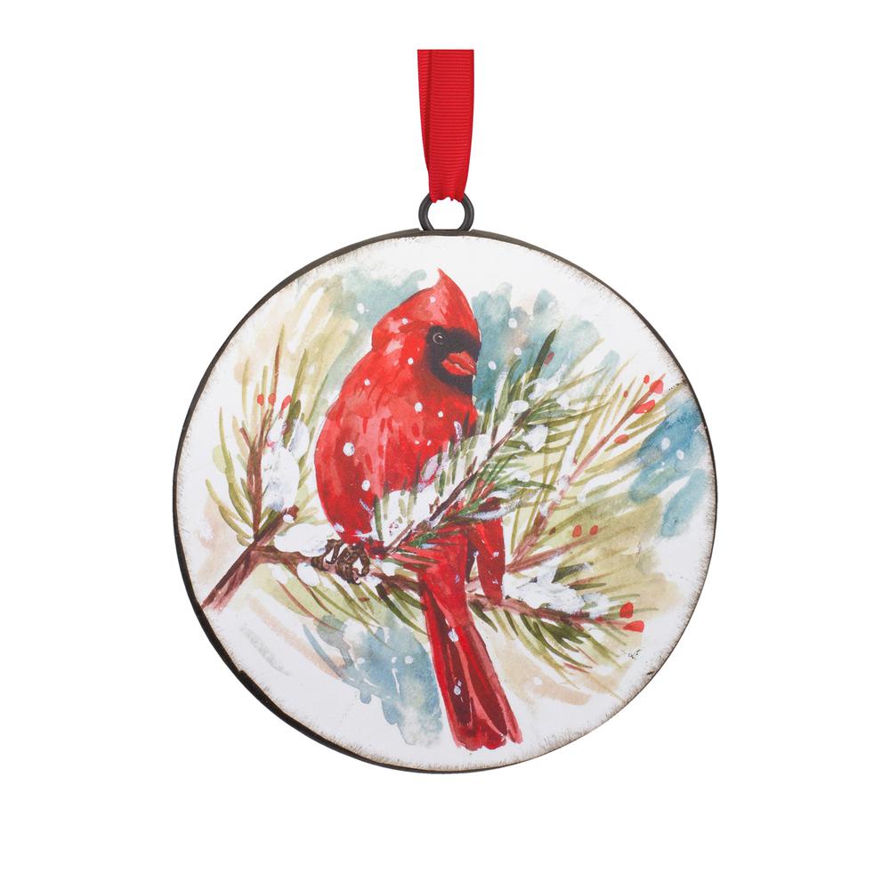 Cardinal and Pine Ornament (Set of 12). Picture 3
