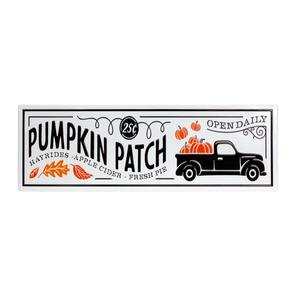 Pumpkin Patch Sign 26.5" x 6.75"H Iron. Picture 1