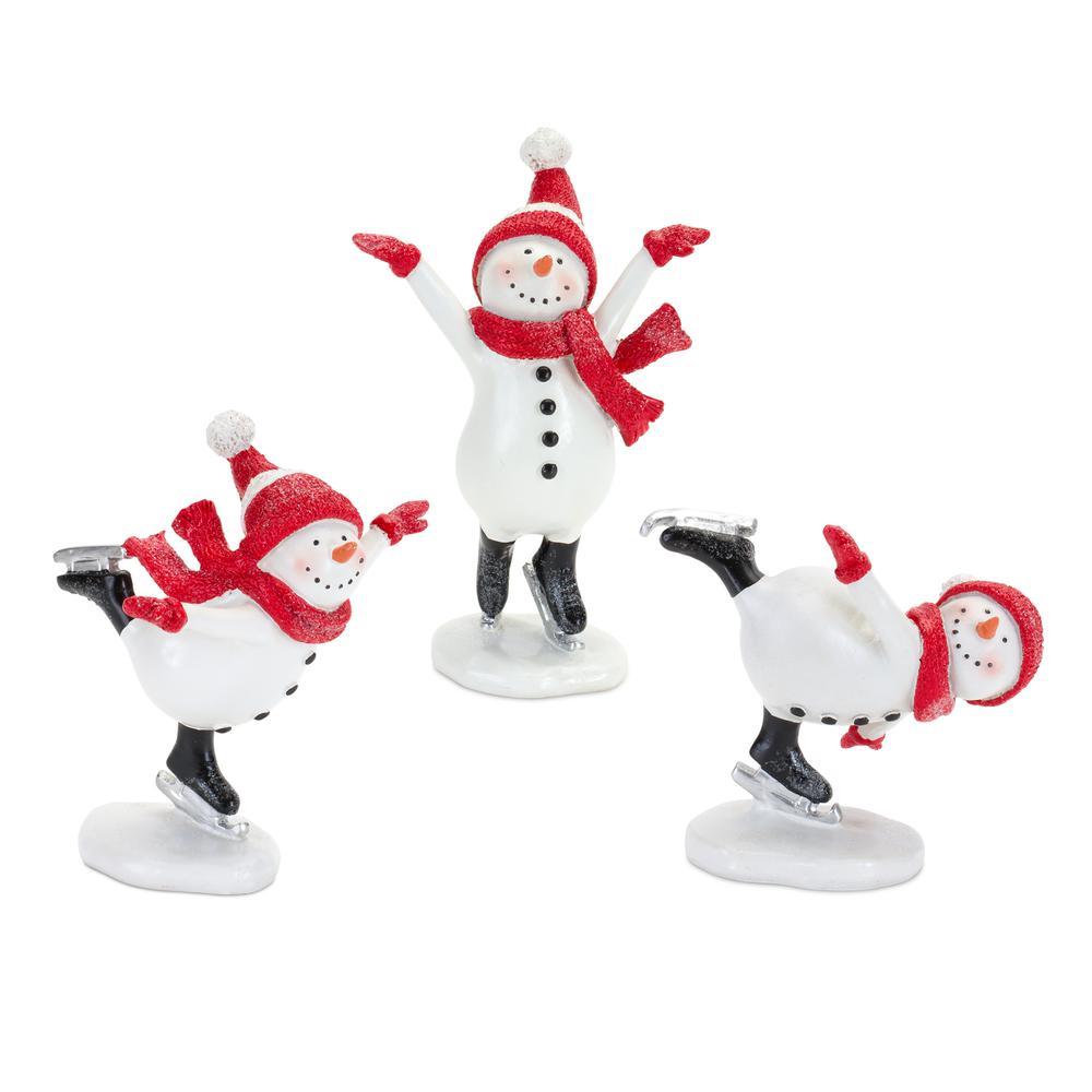 Snowman on Skates (Set of 3). The main picture.