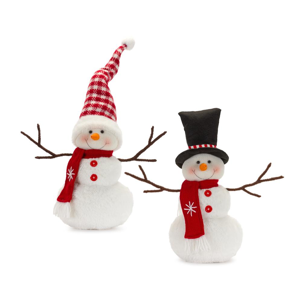 Snowman (Set of 4) 17"H, 24"H Polyester. Picture 1