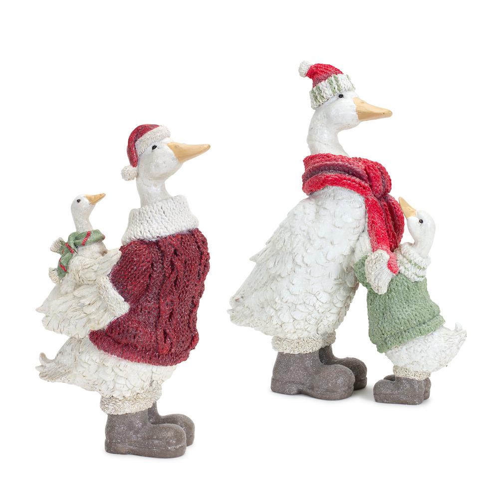 Mother Goose Figurine with Sweater and Boots (Set of 2). The main picture.