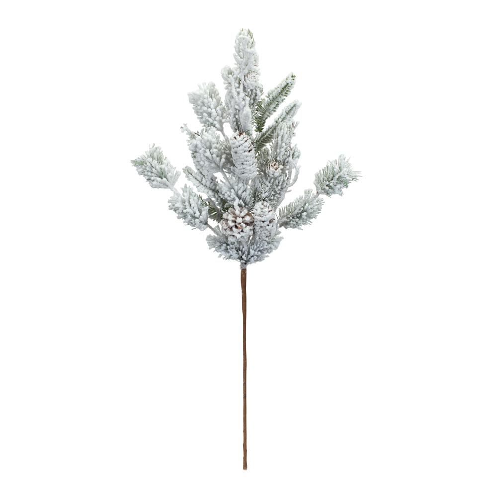 Snowy Mix Pine Spray (Set of 6) 32"H Plastic. Picture 2
