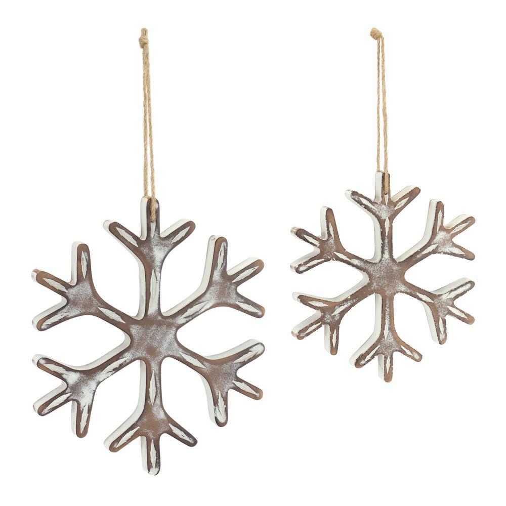 Snowflake Ornament (Set of 12) 7"H, 9.25"H MDF. Picture 1