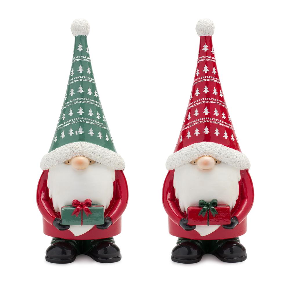 Gnome (Set of 2) 12"H Resin. Picture 1