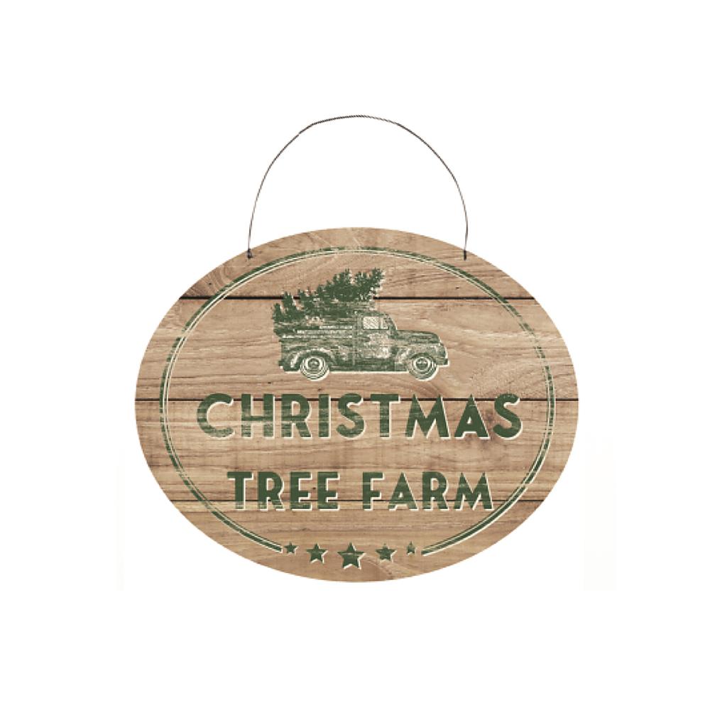 Christmas Tree Farm Sign 10"L x 8"H MDF. Picture 1