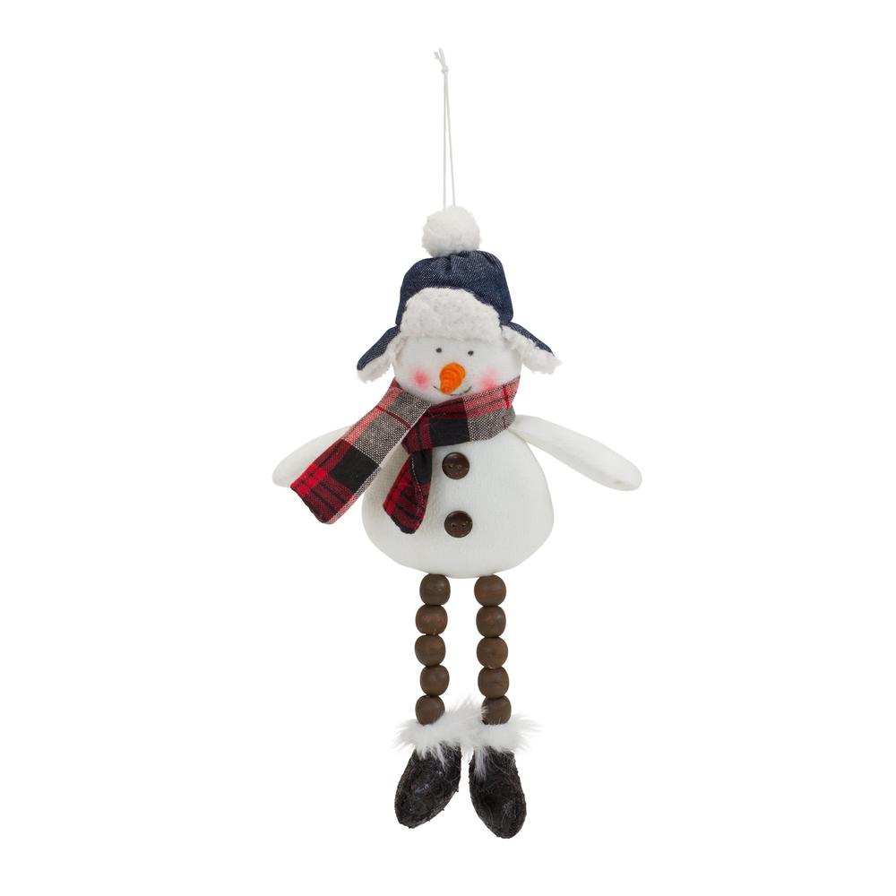 Plush Snowman Ornament (Set of 6). Picture 1